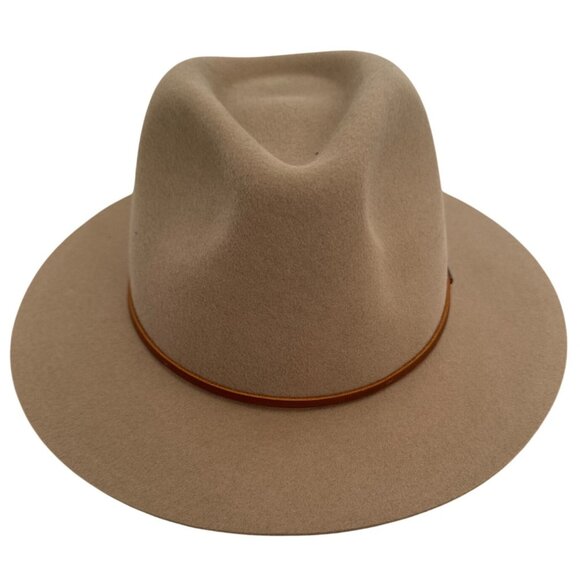 Brixton Mens Fedora Hat Tan Wool Felt Medium - Picture 4 of 12
